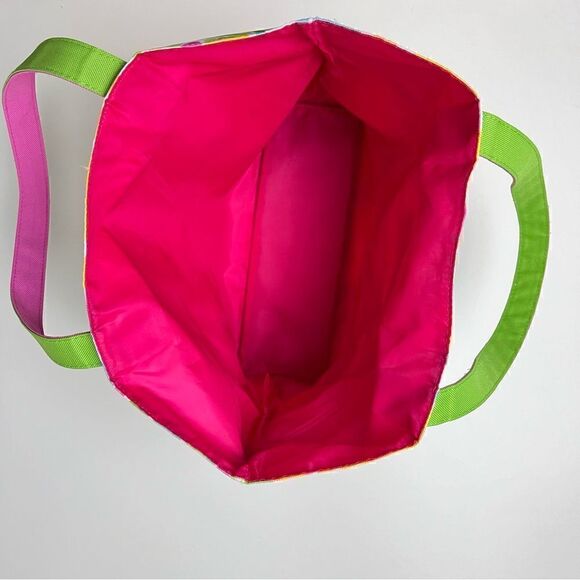 Lilly Pulitzer Estée Lauder Lemon Tropical Canvas Tote Bag - Picture 6 of 11